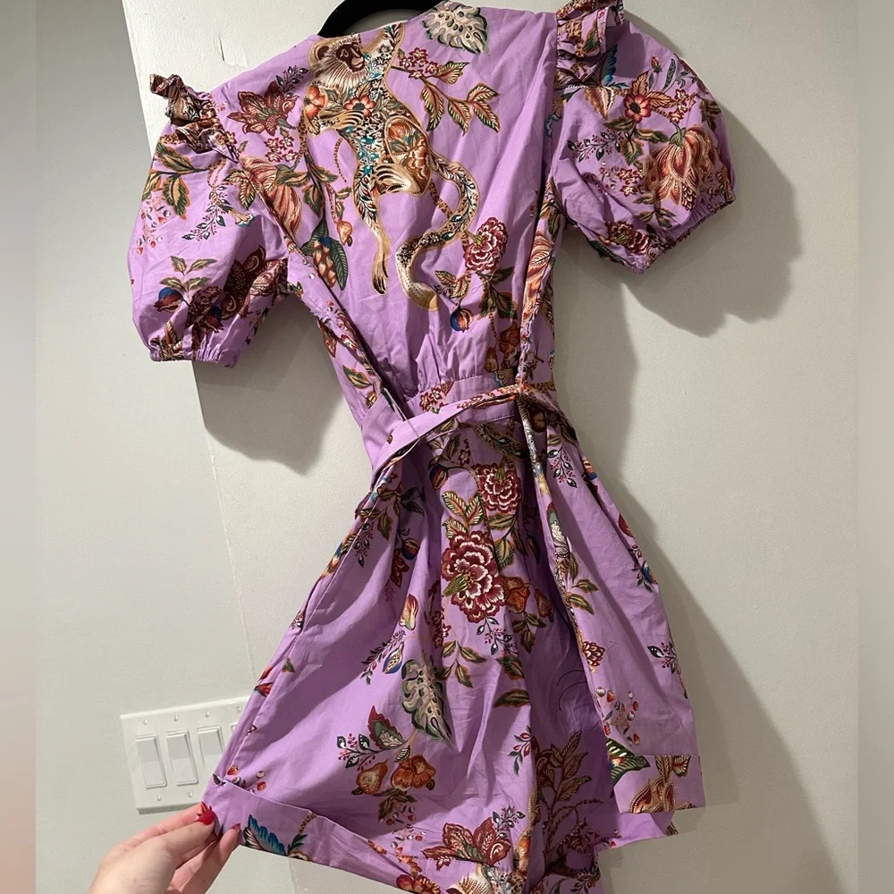 Farm Rio Lilac Floral Monkey Short Sleeve
Romper - Picture 5 of 5